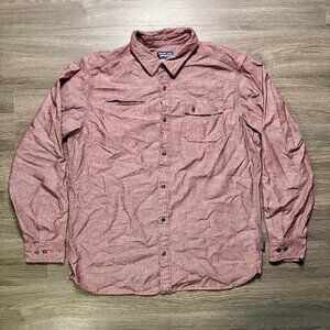 Patagonia Men's Long-Sleeved Lightweight Chambray Shirt - Red